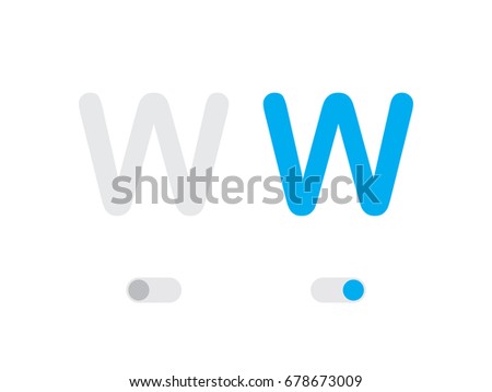 An Illustrated Icon Isolated on a Background - W