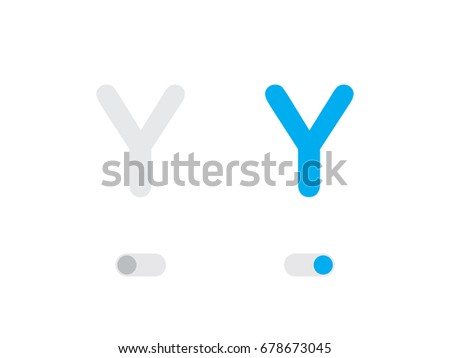 An Illustrated Icon Isolated on a Background - Y