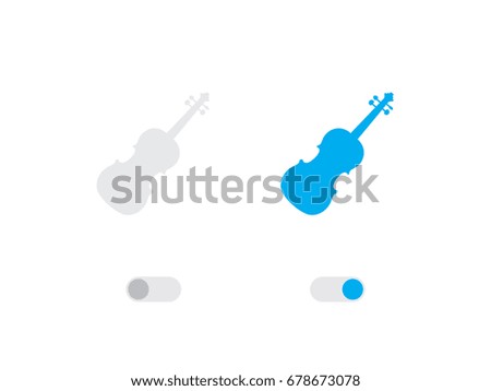 An Illustrated Icon Isolated on a Background - Violin