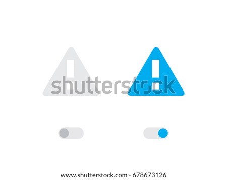 An Illustrated Icon Isolated on a Background - Warning Triangle