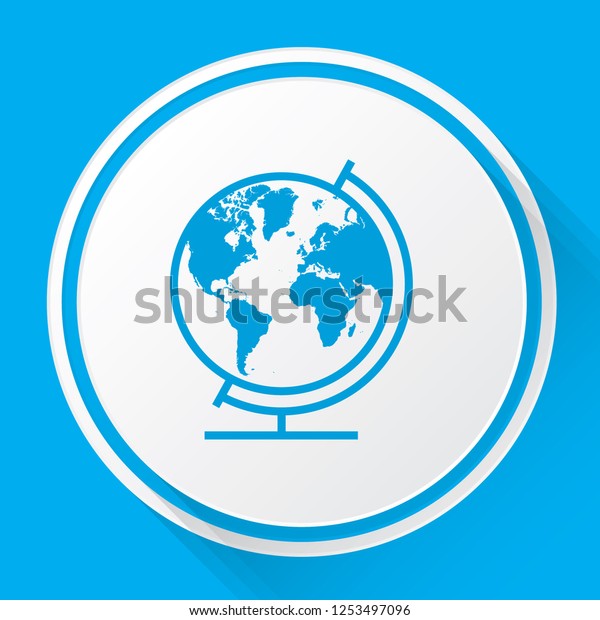 Illustrated Icon Isolated On Background Globe Stock Vector - 