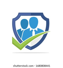 Illustrated Icon With The Right Employee Protection Concept.