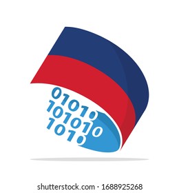 Iconos ilustrados con el concepto de sistemas de tecnología de la información de Liechtenstein.