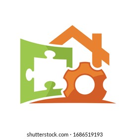 Illustrated icons with home management concepts that provide solutions.