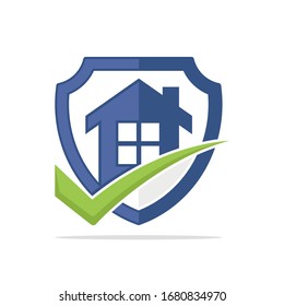 Illustrated icons with the right home protection concept.