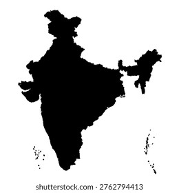 Illustrated India map in a colorful mapmaker style, featuring cultural elements and geographic details