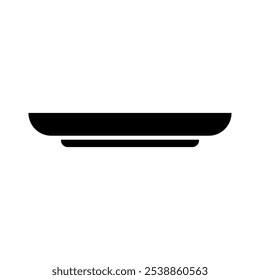 Placa de cozinha ilustrada sobre fundo branco