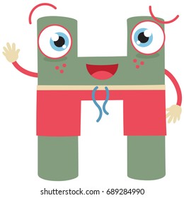 Illustrated Letter H