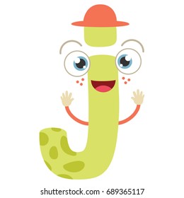 Illustrated Letter J