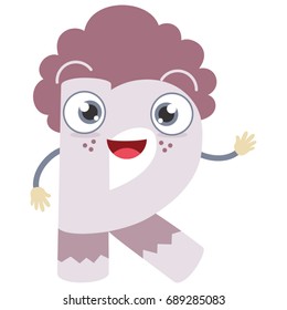 Illustrated Letter R