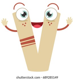Illustrated Letter V