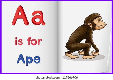 Illustrated letters and words worksheet