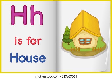Illustrated letters and words worksheet