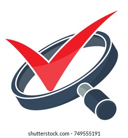 illustrated logo icons for review, quality control, surveys, observation