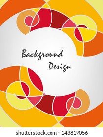 Illustrated modern background with abstract shapes. Vector illustration.