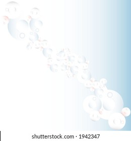 illustrated molecules abstract background