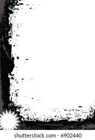 illustrated mono background with room to add your own text