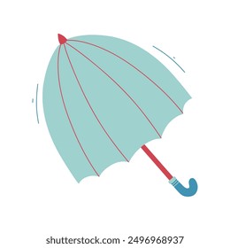 Illustrated open umbrella clipart. Vector