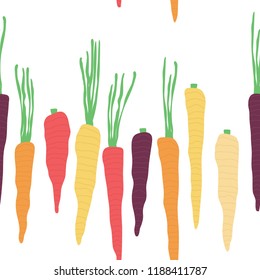 Illustrated Orange Carrots