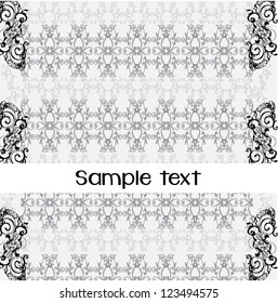 illustrated ornamental background - vector illustration