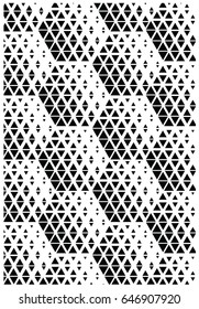  Illustrated pattern design black and white colors