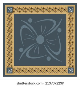 Illustrated pattern texture squar board