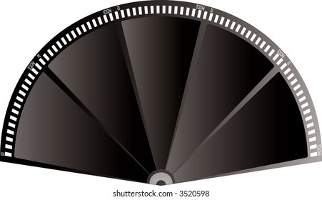 Illustrated piece of film that could be used as a place holder or background