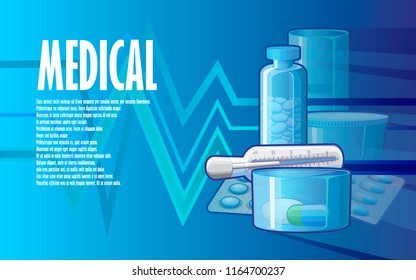 Illustrated poster on a medical theme