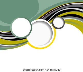 Illustrated red and black layout with abstraction. Magazine cover, business brochure template.