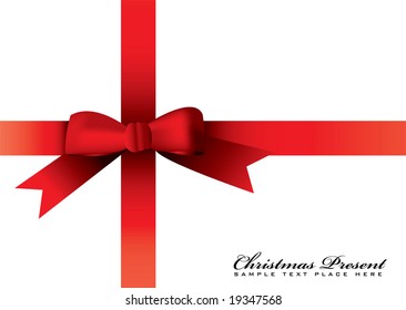 Illustrated red ribbon with room to add your own copy