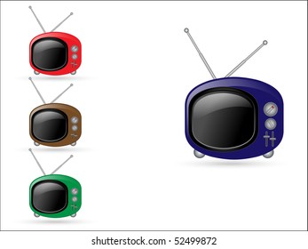 illustrated Retro TV