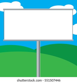 An Illustrated Road Sign at side of road