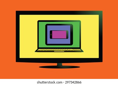 An Illustrated set of Modern Digital devices