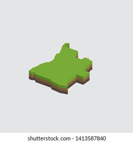 An Illustrated Shape of Angola