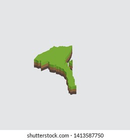 An Illustrated Shape of Eritrea