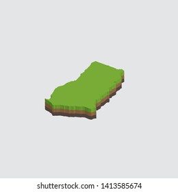 An Illustrated Shape of Ghana