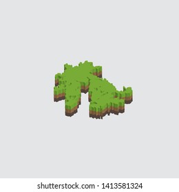 Illustrated Shape of Hong Kong