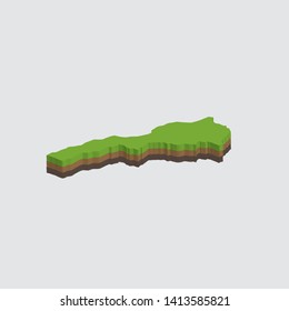 An Illustrated Shape of Morocco
