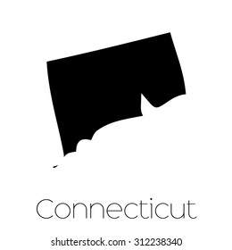 An Illustrated Shape of the State of Conneticut