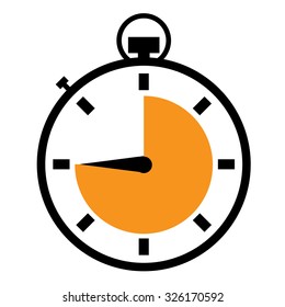 Illustrated stopwatch icons set