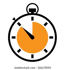 Illustrated stopwatch icons set