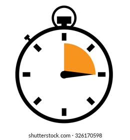 Illustrated stopwatch icons set