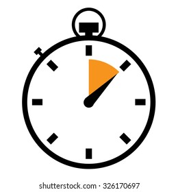 Illustrated stopwatch icons set