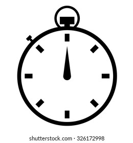Illustrated stopwatch icons set