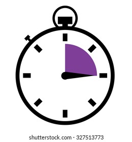 Illustrated stopwatch icons set