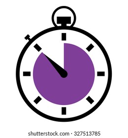 Illustrated stopwatch icons set
