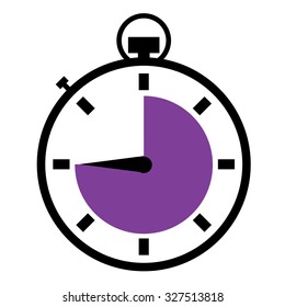 Illustrated stopwatch icons set