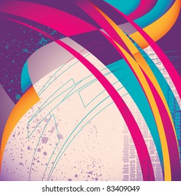 Una abstracción elegante ilustrada. Ilustración vectorial.