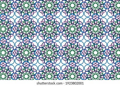 illustrated vector background design with diamond shapes and circle shapes