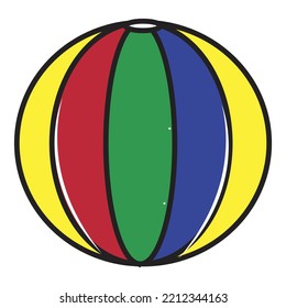 illustrated  vector of ball isolated